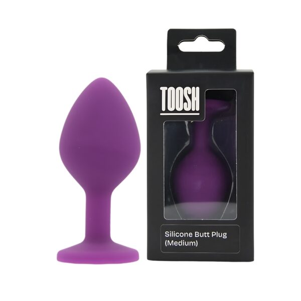 Toosh Purple Silicone Butt Plug Medium - Image 11
