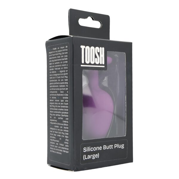 Toosh Purple Silicone Butt Plug Large - Image 8