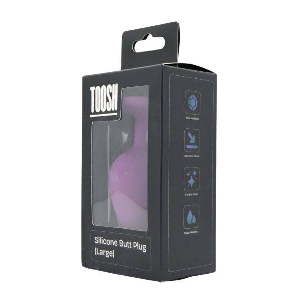 Toosh Purple Silicone Butt Plug Large - Image 9