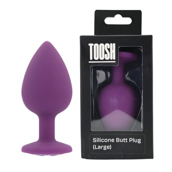 Toosh Purple Silicone Butt Plug Large - Image 10