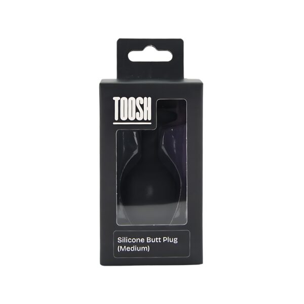 Toosh Black Silicone Butt Plug Medium - Image 8