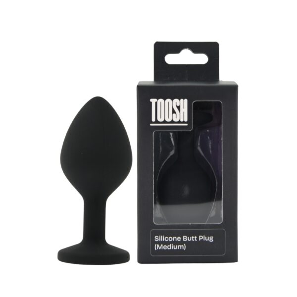 Toosh Black Silicone Butt Plug Medium - Image 11