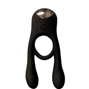 Unisex Hollow Strap-On 6 Inch Black