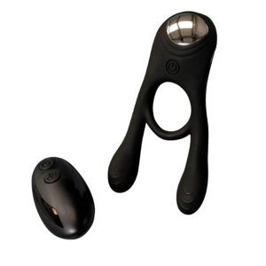 Unisex Hollow Strap-On 6 Inch Black