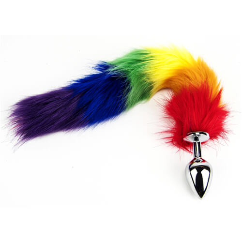 n10780-furry-fantasy-rainbow-tail-butt-plug_1 Furry Fantasy Rainbow Tail Butt Plug