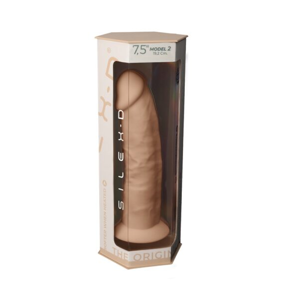 SilexD 7.5 inch Realistic Silicone Dual Density Dildo with Suction Cup