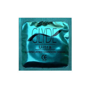Glyde Ultra Blueberry Flavour Vegan Condoms 100 Bulk Pack