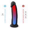 SilexD 9 inch Realistic Girthy Silicone Dual Density Dildo with Suction Cup Black