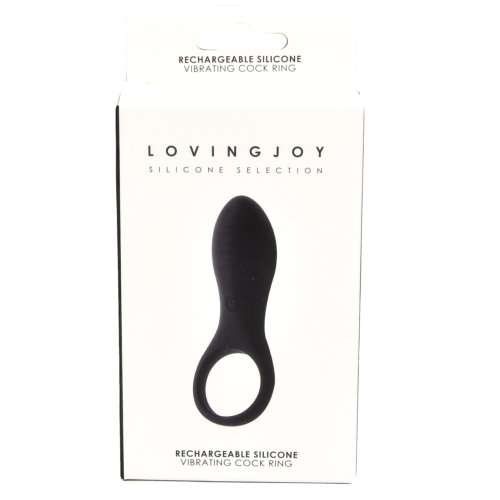 n11161-loving-joy-rechargeable-silicone-vibrating-cock-ring-pkg Loving Joy Rechargeable Silicone Vibrating Cock Ring