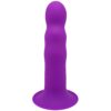 Adrien Lastic Cushioned Core Suction Cup Ribbed Silicone Dildo 7 Inch