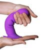 Adrien Lastic Cushioned Core Suction Cup Ribbed Silicone Dildo 7 Inch