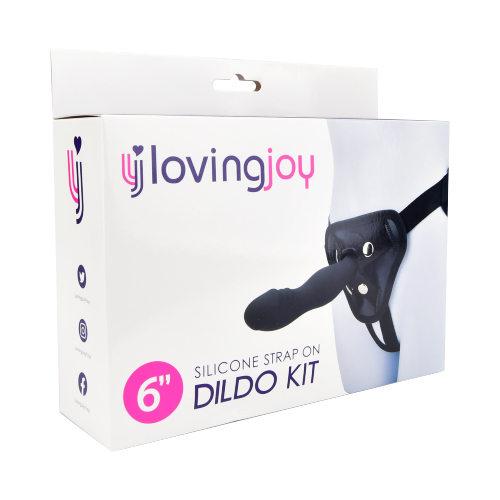n11475-loving-joy-6-inch-silicone-strap-on-dildo-kit-pkg-1_1 Loving Joy 6 Inch Silicone Strap On Dildo Kit
