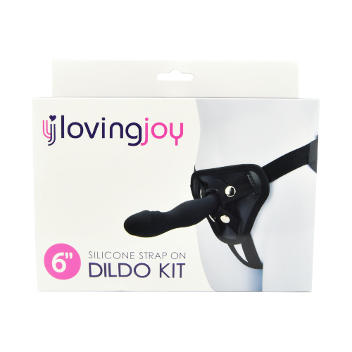 n11475-loving-joy-6-inch-silicone-strap-on-dildo-kit-pkg_1 Loving Joy 6 Inch Silicone Strap On Dildo Kit