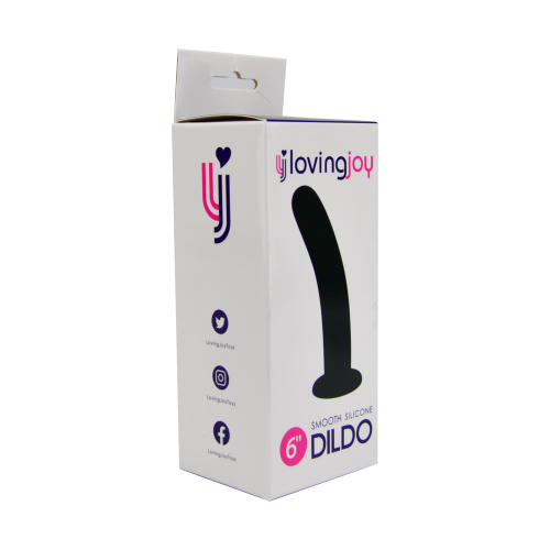 n11511-loving-joy-smooth-silicone-dildo-6-inch-pkg-2 Loving Joy Smooth Silicone Dildo 6 Inch