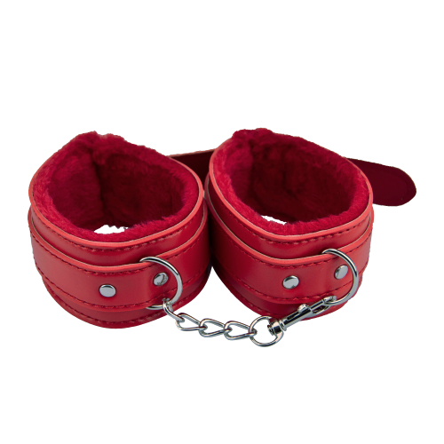 n11588-loving-joy-beginner-s-bondage-kit-red-8-piece-ankle-cuffs Loving Joy Beginner's Bondage Kit Red (8 Piece)