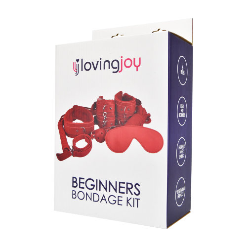 n11588-loving-joy-beginners-bondage-kit-red-8-piece-pkg-side-1 Loving Joy Beginner's Bondage Kit Red (8 Piece)