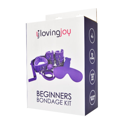 n11589-loving-joy-beginners-bondage-kit-purple-8-piece-pkg-side1 Loving Joy Beginner's Bondage Kit Purple (8 Piece)