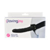 n11681-loving-joy-8-inch-hollow-strap-on-black-pkg Loving Joy 9 Inch Hollow Strap On Black
