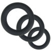Loving Joy Thick Silicone Cock Rings 3 Pack Grey