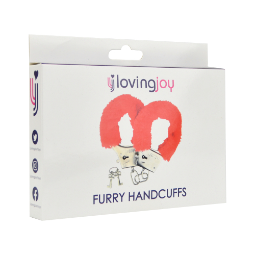 n11712-loving-joy-furry-handcuffs-red-1-pkg Loving Joy Furry Handcuffs Red