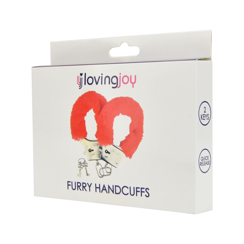 n11712-loving-joy-furry-handcuffs-red-2-pkg Loving Joy Furry Handcuffs Red