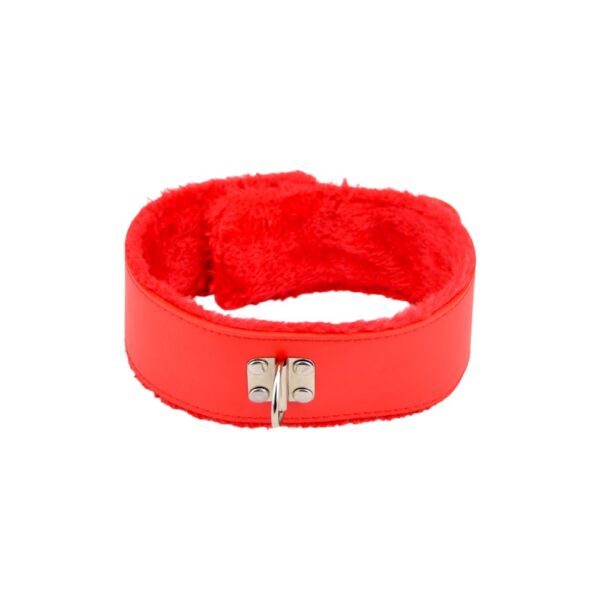 n11935-bound-to-please-furry-collar-with-leash-red-2 Bound to Please Furry Collar with Leash Red