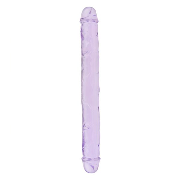 n11950-loving-joy-12-inch-double-dildo-purple-lying-down-wr Loving Joy 12 Inch Double Dildo Purple
