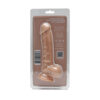 Loving Joy 8 Inch Realistic Silicone Dildo with Suction Cup and Balls Vanilla