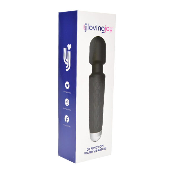 n12165-loving-joy-20-function-wand-vibrator-black-pkg-1 Loving Joy 20 Function Wand Vibrator Black