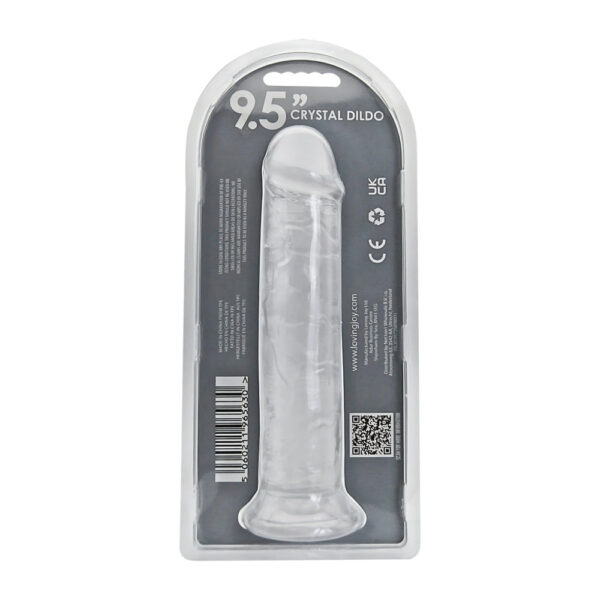 n12185-loving-joy-9-5-inch-suction-cup-dildo-clear-new-pkg-bk Loving Joy 9.5 Inch Suction Cup Dildo Clear