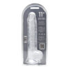 Loving Joy 11 Inch Dildo with Balls Clear