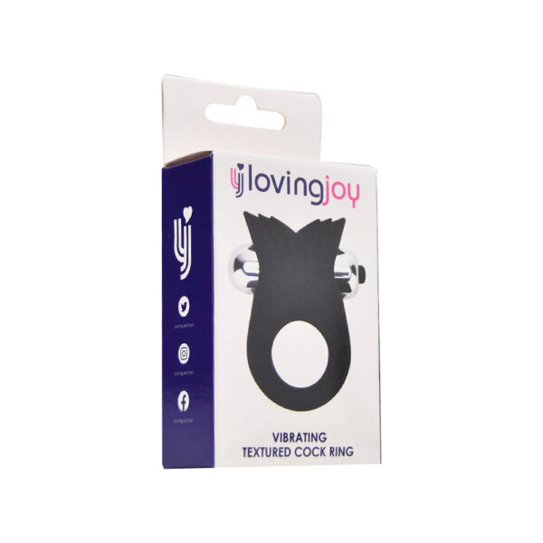 n12194-loving-joy-silicone-vibrating-textured-cock-ring-1-pkg Loving Joy Silicone Vibrating Textured Cock Ring