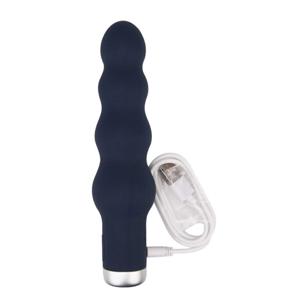 n12253-nauti-silicone-ribbed-vibrator-charge-1 Nauti Silicone Ribbed Vibrator
