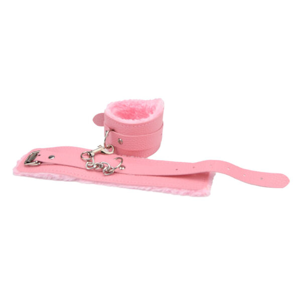 n12281-bound-to-play-beginners-bondage-kit-pink-8-piece-wrist-cuffs Bound to Play Beginner's Bondage Kit Pink (8 Piece)