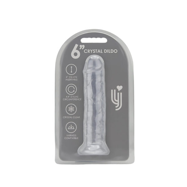n12304-loving-joy-6-inch-suction-cup-dildo-clear-pkg Loving Joy 6 Inch Suction Cup Dildo Clear