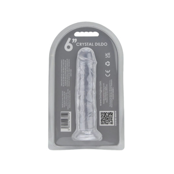 n12304-loving-joy-6-inch-suction-cup-dildo-clear-pkg-bk Loving Joy 6 Inch Suction Cup Dildo Clear
