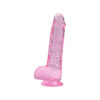 n12311-loving-joy-7-inch-dildo-with-balls-pink-3 Loving Joy 7 Inch Dildo with Balls Pink