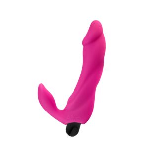 Adrien Lastic Dual Density Cushioned Core Vibrating Suction Cup Ribbed Silicone Dildo 7 Inch