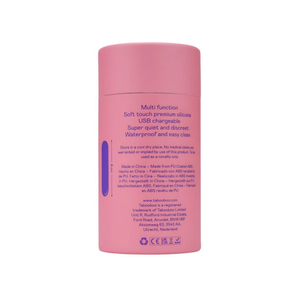 n12427-tabooboo-the-lunch-break-bullet-vibrator-pkg-back Tabooboo The Lunch Break Bullet Vibrator