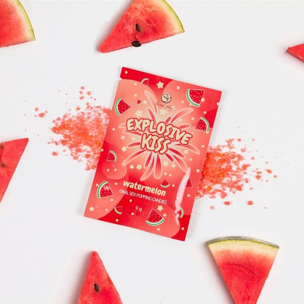 Explosive Kiss Popping Candies Watermelon Flavour