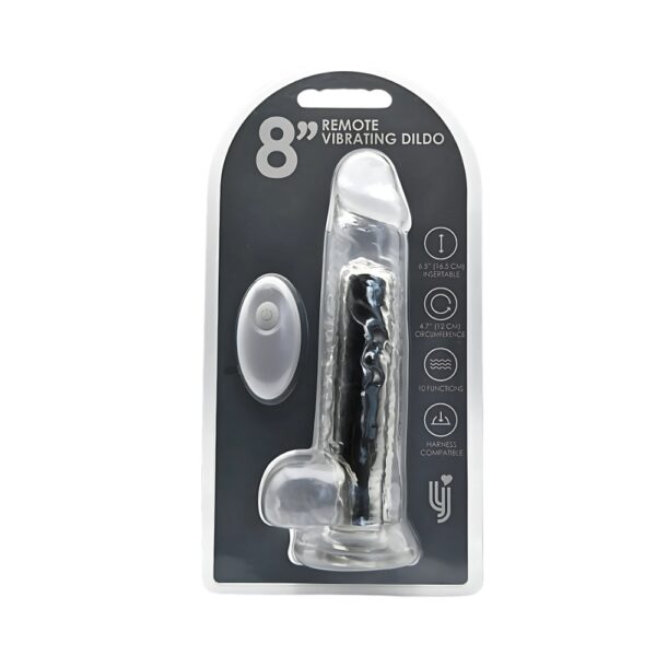Loving Joy 8 Inch Remote Vibrating Dildo