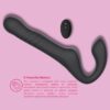 Mina Surge Remote Thrusting & Vibrating Strapless Strap On