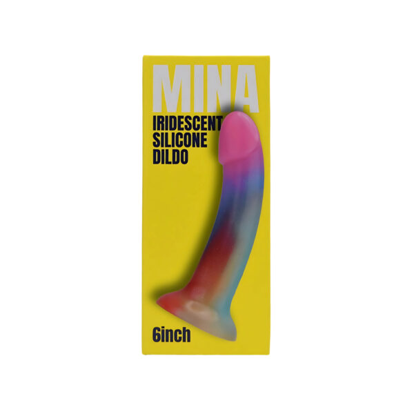 n12535-mina-iridescent-silicone-dildo-pkg Mina Iridescent Silicone Dildo