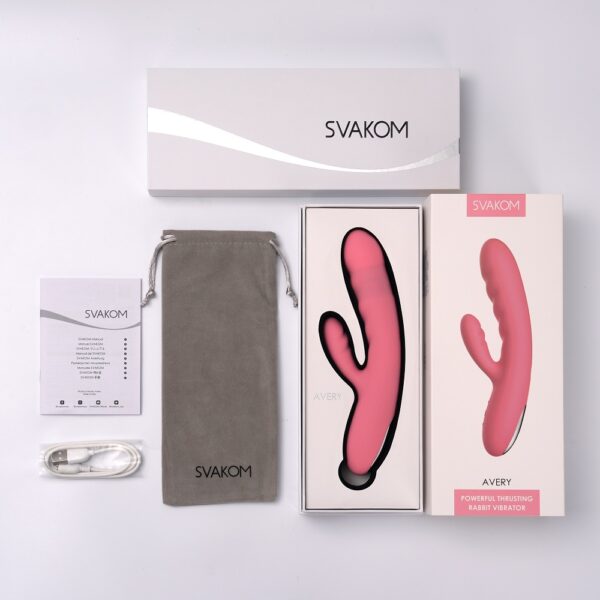 n12547-svakom-avery-thrusting-vibrator-wclitoral-stimulator-pink-9 Svakom Avery Thrusting Vibrator with Clitoral Stimulator Pink
