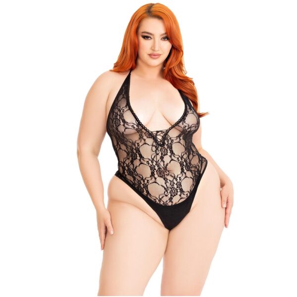 n12608-leg-avenue-floral-lace-deepv-teddy-ps-1 Leg Avenue Floral Lace Deep-V Teddy Plus Size
