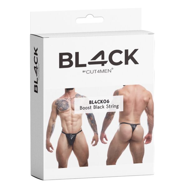 C4M Boost Black Leatherette G-String