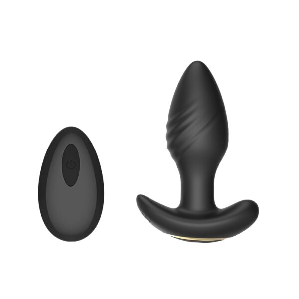 n12804-toosh-remote-controlled-silicone-rotating-and-vibrating-butt-plug-1 Toosh Remote Controlled Silicone Rotating & Vibrating Butt Plug