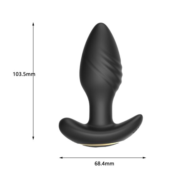 n12804-toosh-remote-controlled-silicone-rotating-and-vibrating-butt-plug-7 Toosh Remote Controlled Silicone Rotating & Vibrating Butt Plug