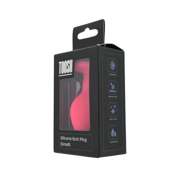 Toosh Pink Silicone Butt Plug Small