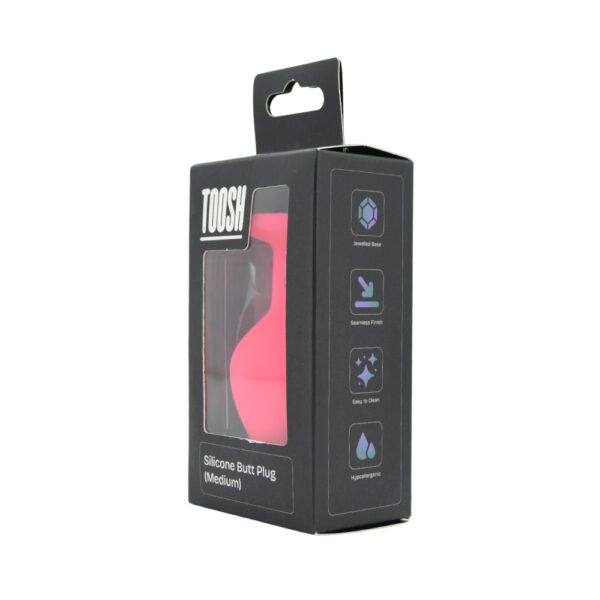 n12806-toosh-pink-silicone-butt-plug-medium-pkg-2 Toosh Pink Silicone Butt Plug Medium